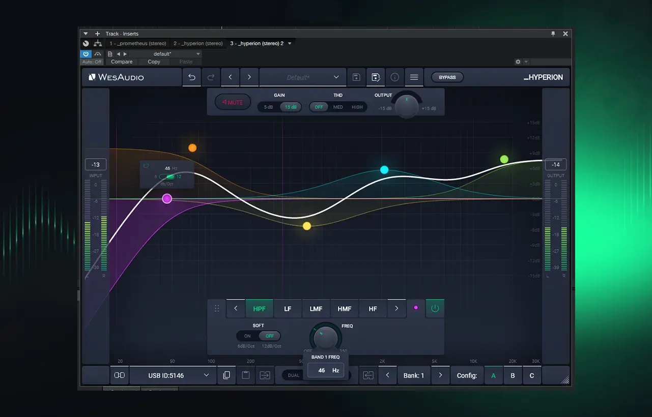 灵活的 DAW / 现场插件控制与瞬时召回